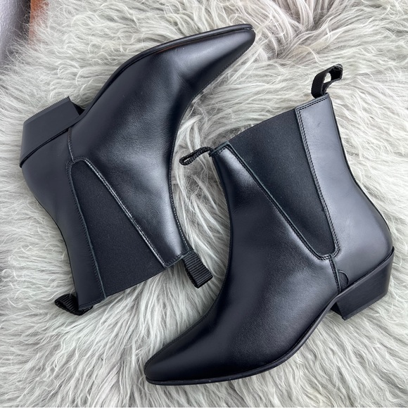 Underground England Chelsea Boots - Black Leather UK Size 6 - Picture 7 of 13